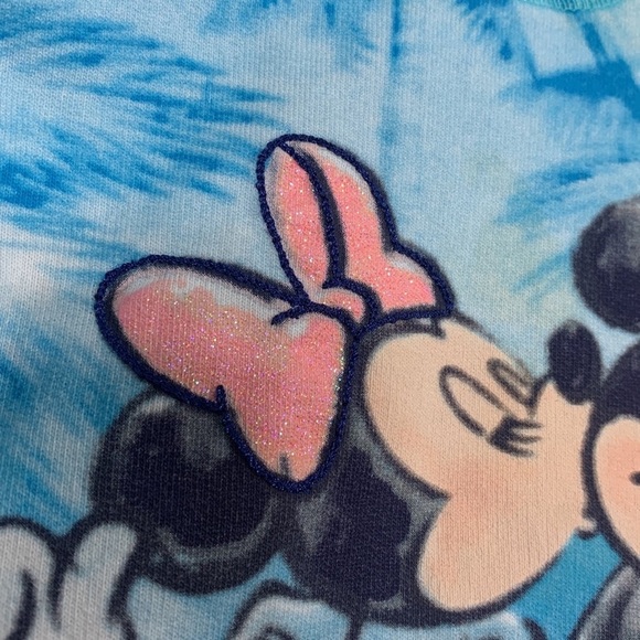 Disney Parks Resorts Pullover Hoodie Girls size XXS Minnie Mickey Palm trees - Picture 12 of 12